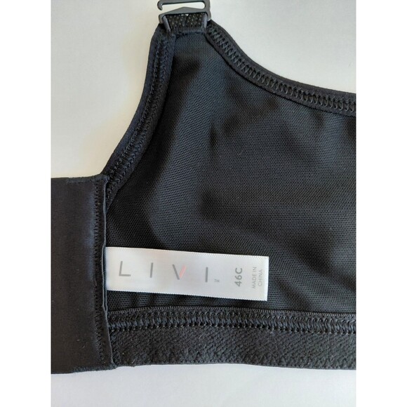 Lot of 3 Cacique/Livi Bras Size 46C Navy Blue Dark Brown & Black Sport - Picture 14 of 15